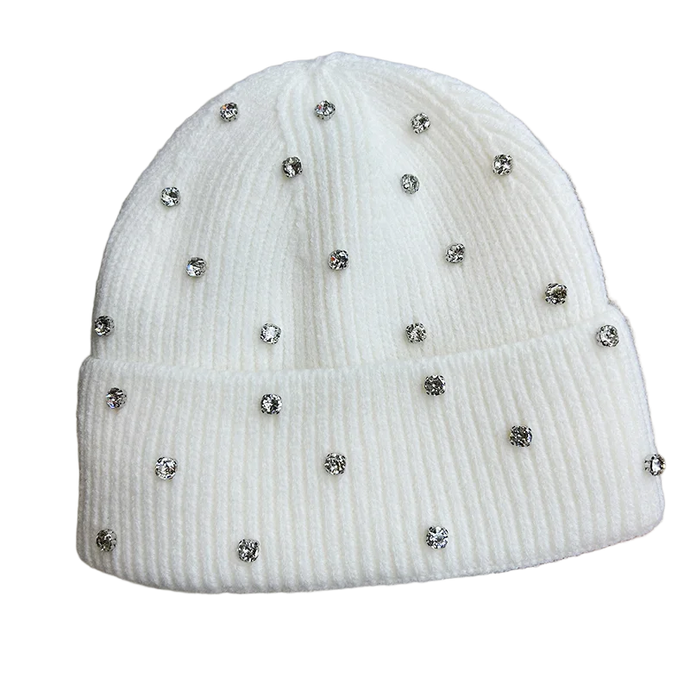 Crystal Speckled Beanie Hat | Modern Baby Las Vegas 