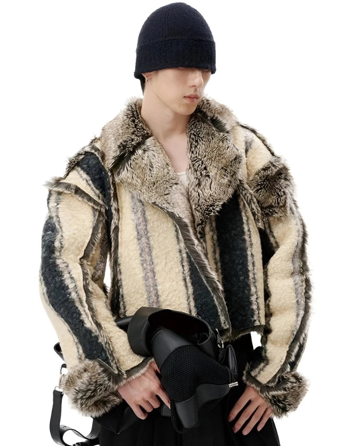 Reversible Faux Fur Coat-Modern Baby Las Vegas