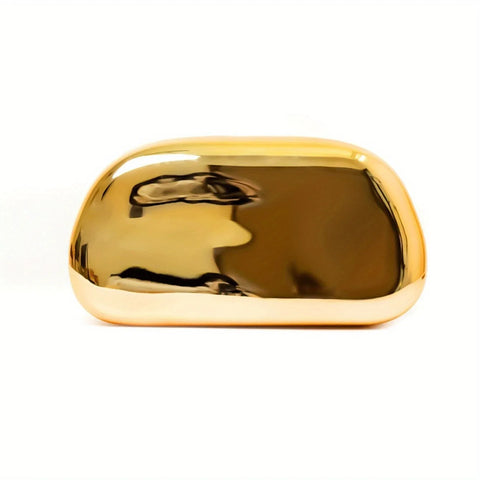 Gold Metallic Clutch Bag