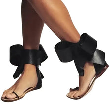 Load image into Gallery viewer, Leather Bow Sandals

