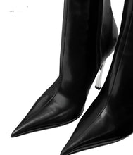 Load image into Gallery viewer, Metal Heel Pointed Toe Boots
