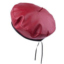 Load image into Gallery viewer, Leather Beret Hat
