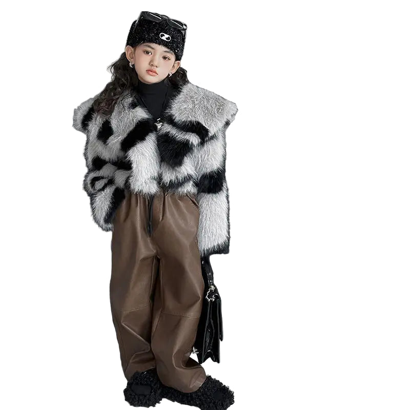 Grey Zebra Print Coat