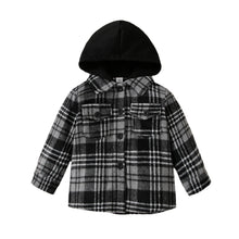 Load image into Gallery viewer, Hooded Plaid Top
