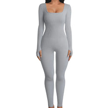 Load image into Gallery viewer, Ribbed Square Neck Jumpsuit
