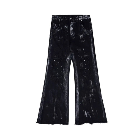 Brush Design Denim Set