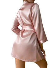 Load image into Gallery viewer, Short Satin Robe
