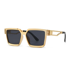 Load image into Gallery viewer, Vintage Gold Square Frame Sunglasses
