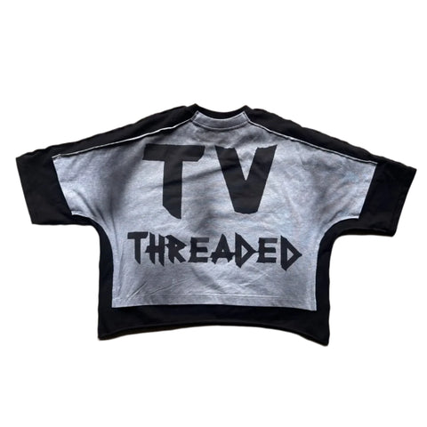 Layered Patch Letter T-Shirt-Modern Baby Las Vegas