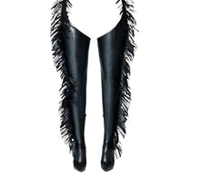 Load image into Gallery viewer, Black Fringe Western Boots
