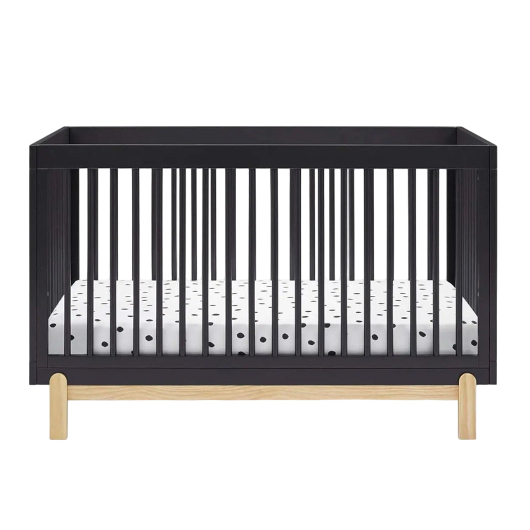 5-in-1 Black Oak Baby Crib