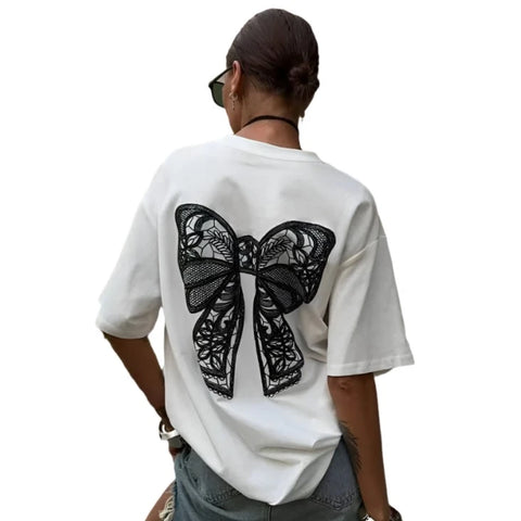 Double-Ribbon T-Shirt-Modern Baby Las Vegas