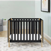 Load image into Gallery viewer, Black Wooden Color Contrast Crib
