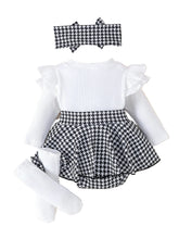Load image into Gallery viewer, Houndstooth Dress Set
