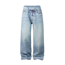 Load image into Gallery viewer, Full Speckled Rhinestone Denim Jeans
