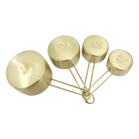 Copper-Plated Stainless Steel Measuring Cup Set-Modern Baby Las Vegas