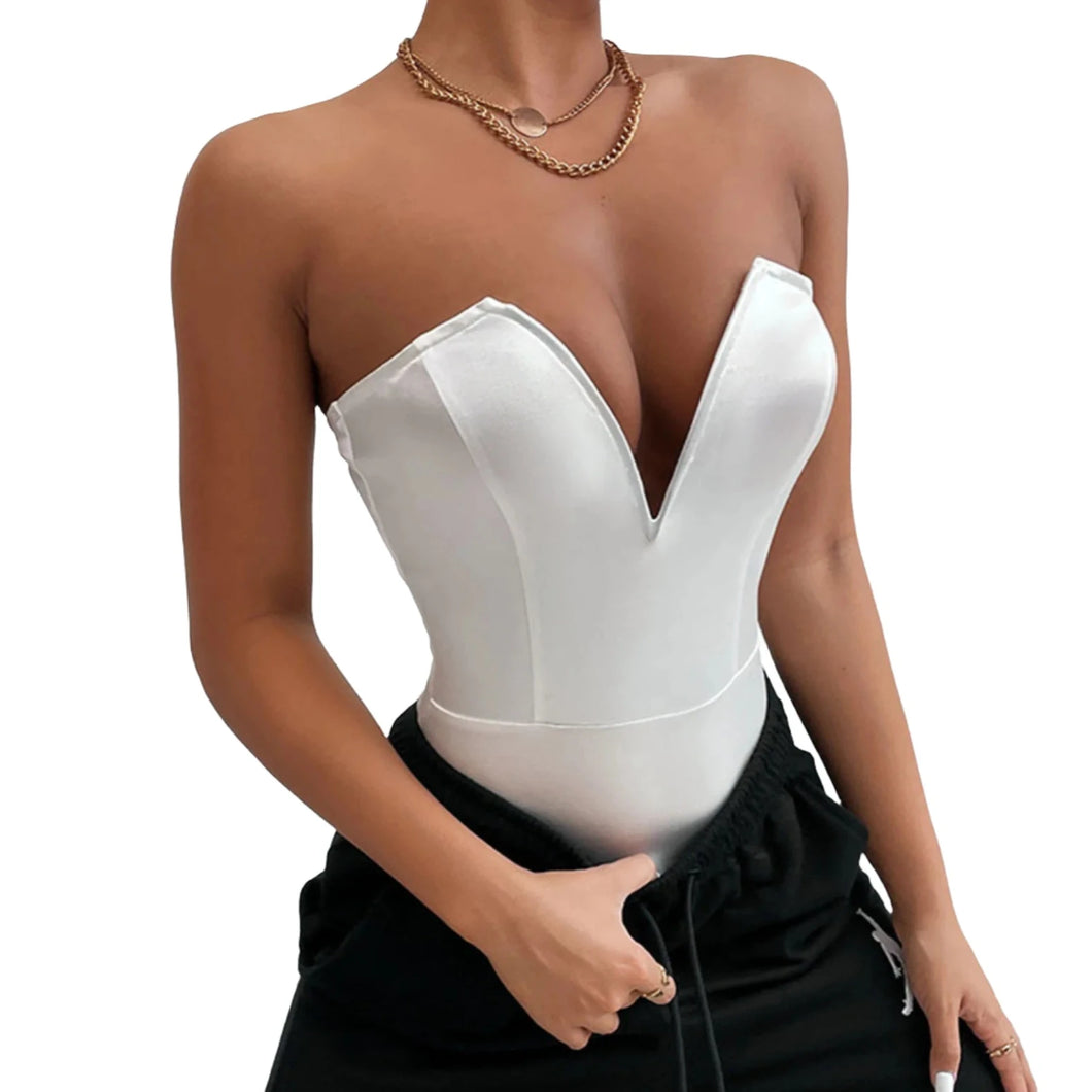 Deep V-Neck Corset