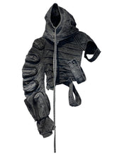 Load image into Gallery viewer, Asymmetric Hooded Tech Jacket
