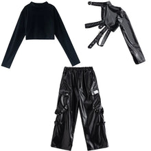 Load image into Gallery viewer, Futuristic Faux Leather Pant Set
