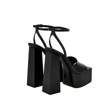 Load image into Gallery viewer, Square-Toe Thick Sole Platform Sandals-Modern Baby Las Vegas
