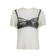 Load image into Gallery viewer, Lace Bra Print T-Shirt
