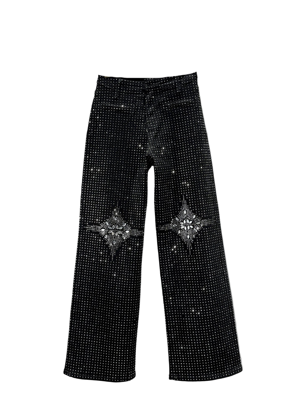 Starry Sky Beaded Denim Jeans
