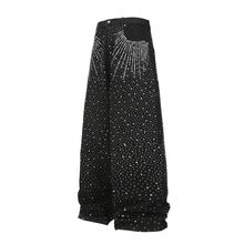 Load image into Gallery viewer, Crystal Starburst Pocket Denim Jeans
