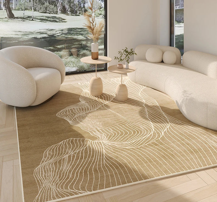 Luxury Abstract Lined Area Rug | Modern Baby Las Vegas