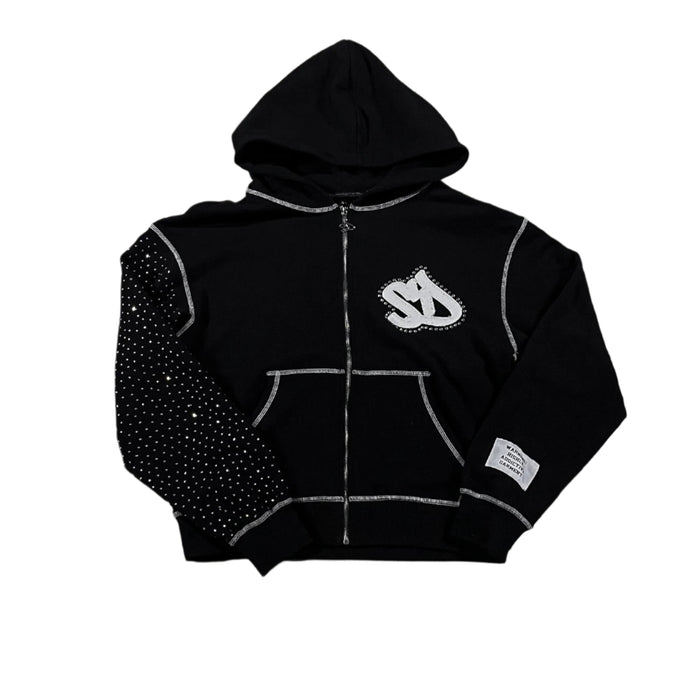 Crystal Sleeve Number 3 Hoodie-Modern Baby Las Vegas