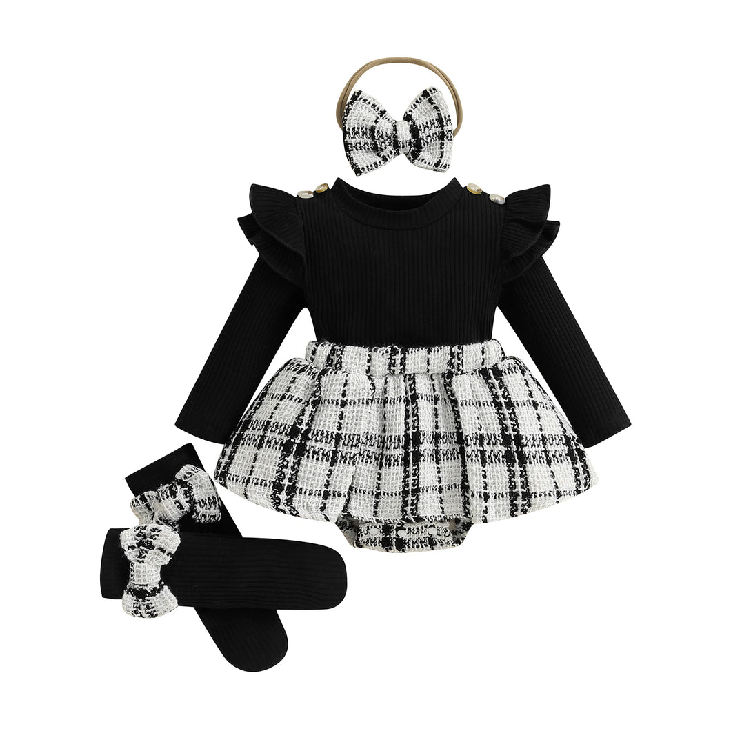 Plaid Skirt Set