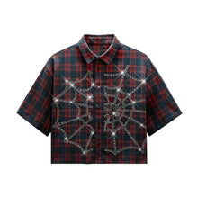 Load image into Gallery viewer, Short Sleeve Crystal Design Top
