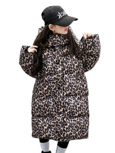Load image into Gallery viewer, Leopard Puffer Coat

