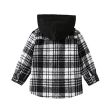 Load image into Gallery viewer, Hooded Plaid Top
