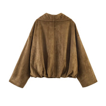 Load image into Gallery viewer, Suede Short Jacket
