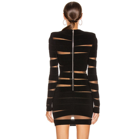 Hollow Out Bandage Dress-Modern Baby Las Vegas