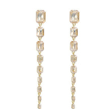 Load image into Gallery viewer, Exaggerated Big Crystal Long Drop Earrings

