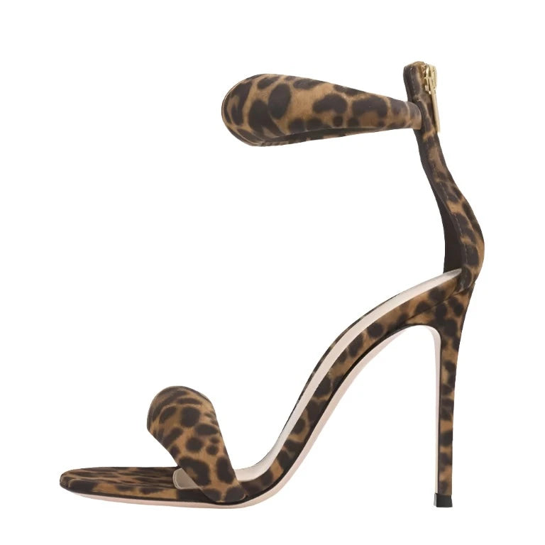 Leopard Puffer Sandals-Modern Baby Las Vegas