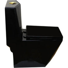 Load image into Gallery viewer, Diamond Shaped Sleek Black Toilet
