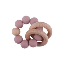 Load image into Gallery viewer, Round Wood Silicone Beaded Toy
