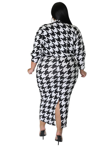 Houndstooth Dress Set-Modern Baby Las Vegas