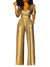 Load image into Gallery viewer, Metallic Jumpsuit
