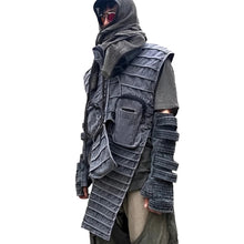 Load image into Gallery viewer, Ribbed Asymmetric Vest Jacket
