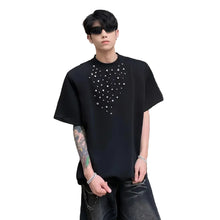 Load image into Gallery viewer, Crystal Pearl Speckled Collar Top

