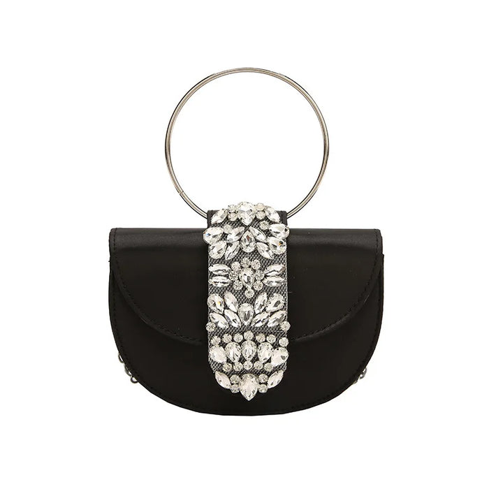 Round Handle Rhinestone Handbags-Modern Baby Las Vegas