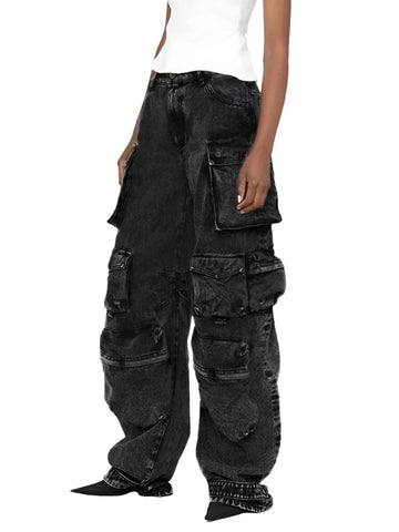 Y2K Denim Cargo Jeans-Modern Baby Las Vegas