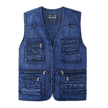 Load image into Gallery viewer, Denim Multi-Pocket Vest
