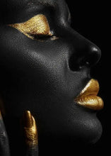 Load image into Gallery viewer, Black And Gold Canvas Poster

