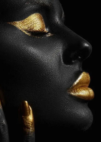 Black And Gold Canvas Poster