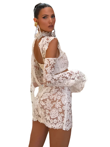 Lace Mini Skirt Set-Modern Baby Las Vegas