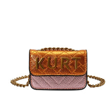 Load image into Gallery viewer, Luxe Leather Gold Letter Handbag
